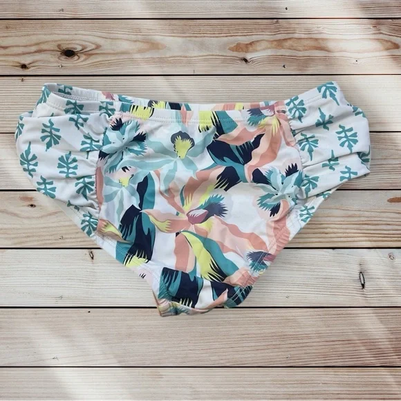 Jessica Simpson Floral Kids Swim Set 2 piece bikini Swimsuit Size Small 7 - Picture 3 of 8